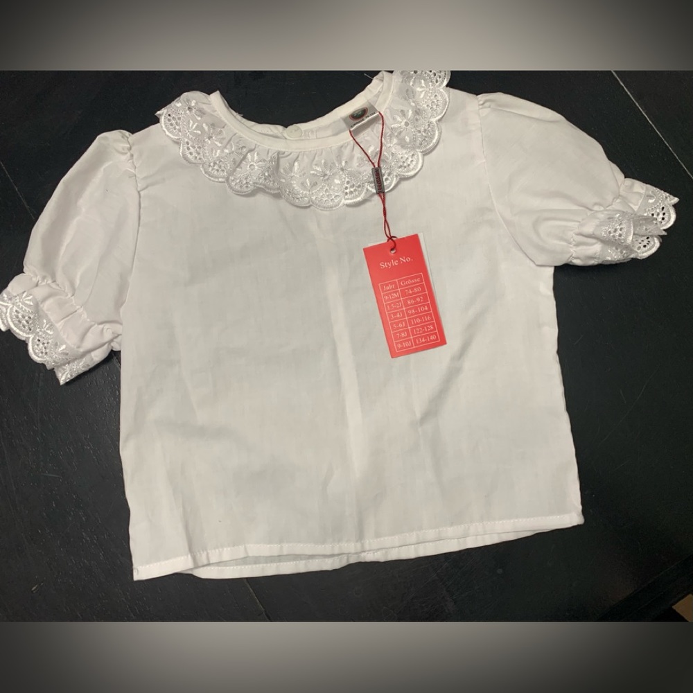 White ruffle tops